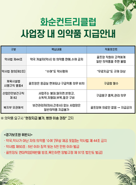 위약품 지급안내